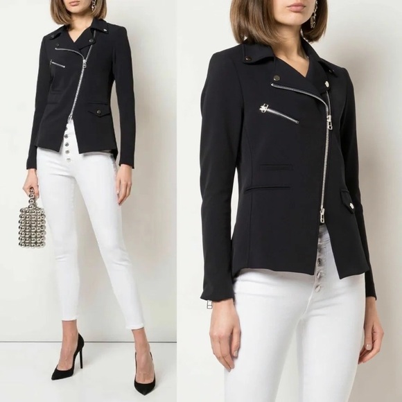 Veronica Beard Hadley Scuba Jacket Black size 4 - Picture 2 of 16